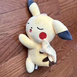 Pokémon sleeping pikachu plush 20cm