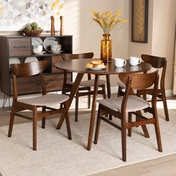 Oak Dining Room Table With 4 Chairs 