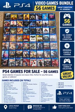 MASSIVE PLAYSTATION PS4 GAMES BUNDLE