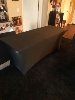 Three, 6 foot long folding tables