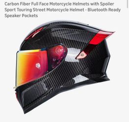 Carbon Fiber Full Face Motorcycle Helmet