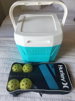 Pickleball Set never used and Igloo Cooler.