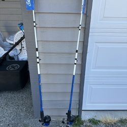 Shakespeare Tiger Spincast Combo, 6'6" Medium Heavy Fishing Rod, 15 Size Reel