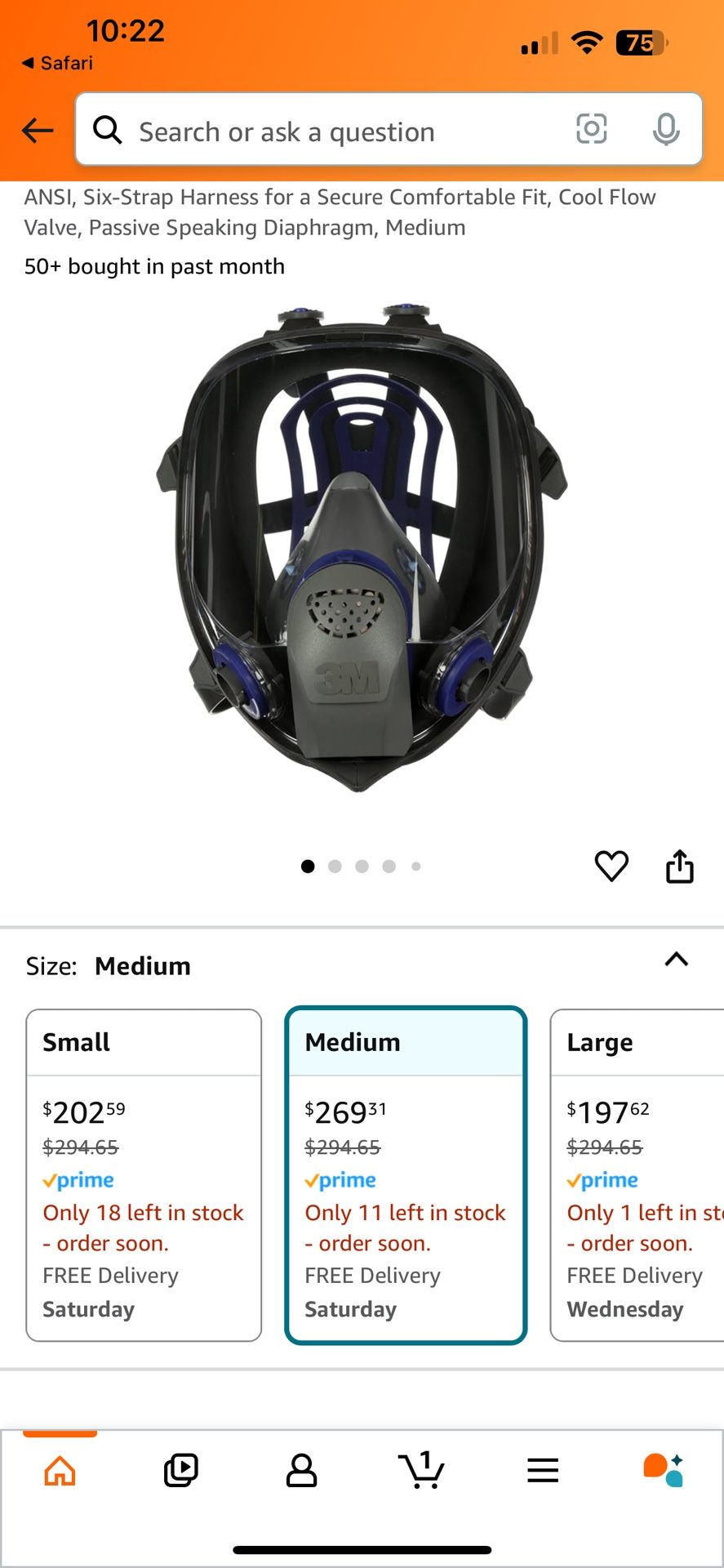 3m Ultimate FX Full Facepiece Masque Complete Ultra Fx