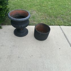 Two  Terracotta Planters /Flower Pots