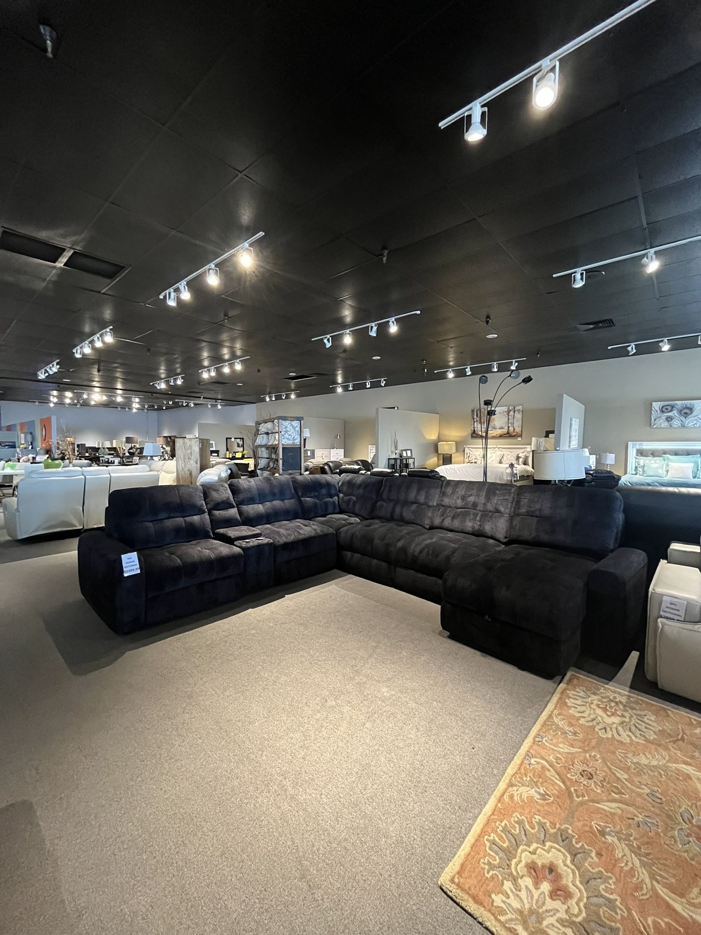Charcoal 7PC Power Sectional Reclining