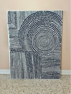 Abstract Dot Art Canvas
