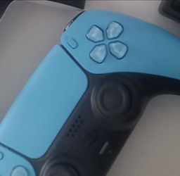 Blue PS5 controller