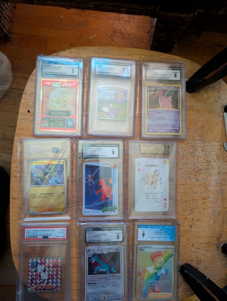 Pokemon Cards And Slabs