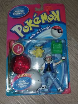 Pokémon Collectible Deluxe Trainers Ash and Pikachu Figure Set