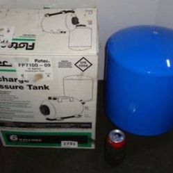 New Flotec Pre Charged Pressure Tank For Your Water System 15 Gallon Capacity Vertical Tank, 12"Diam x 17"H For Sale $40.00