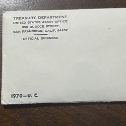 1970 P&D Uncirculated Sealed Mint Set 10 Coins