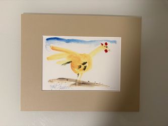 Small PRINT Watercolor Rooster Art
