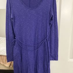 Horny Toad Long Sleeved Purple Dress - Women’s Size Medium 