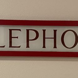 British Phone Booth - Telephone Sign