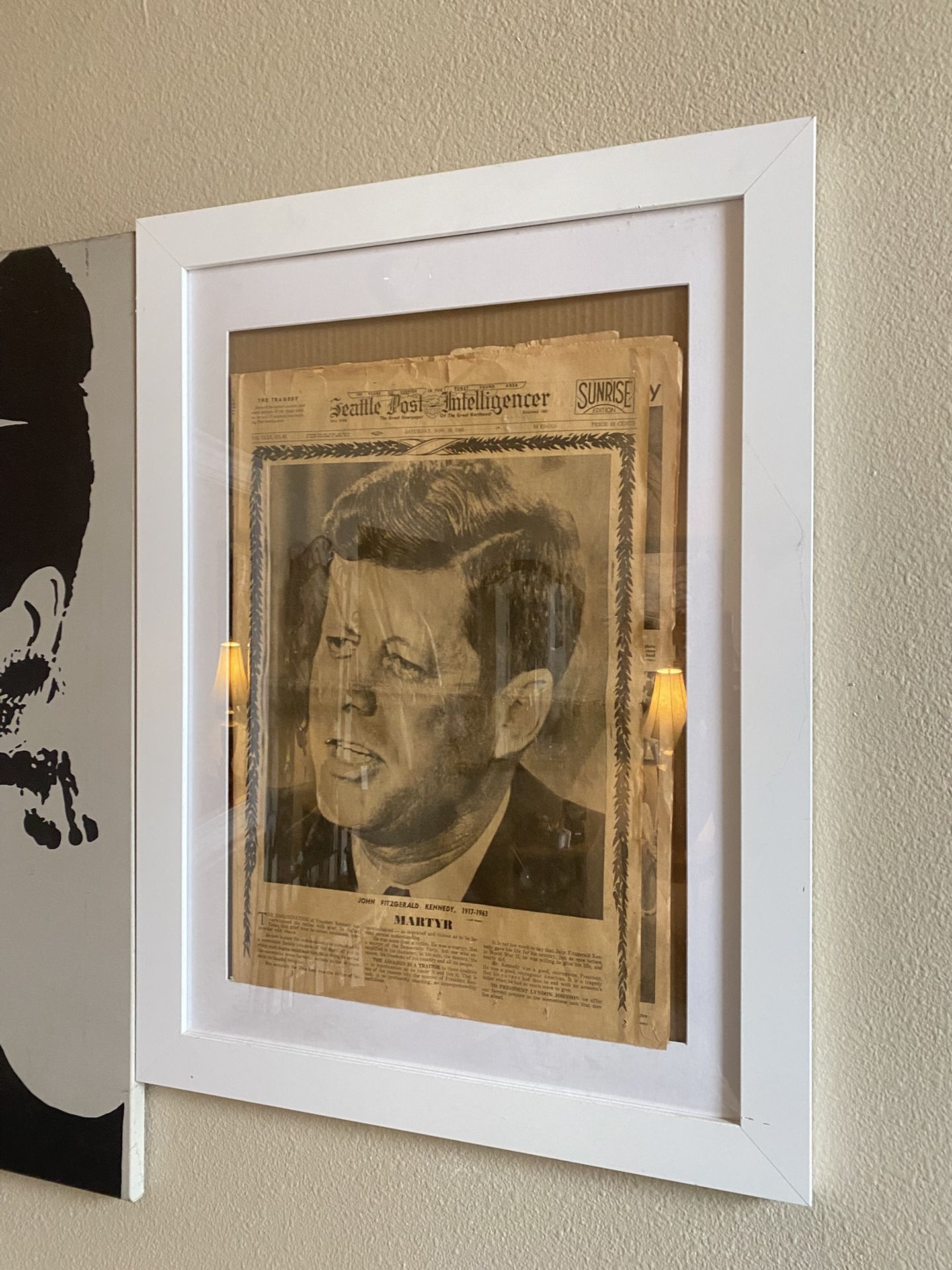 Original John F. Kennedy Poster Free Delivery $100 If You Live In The Pacific Northwest