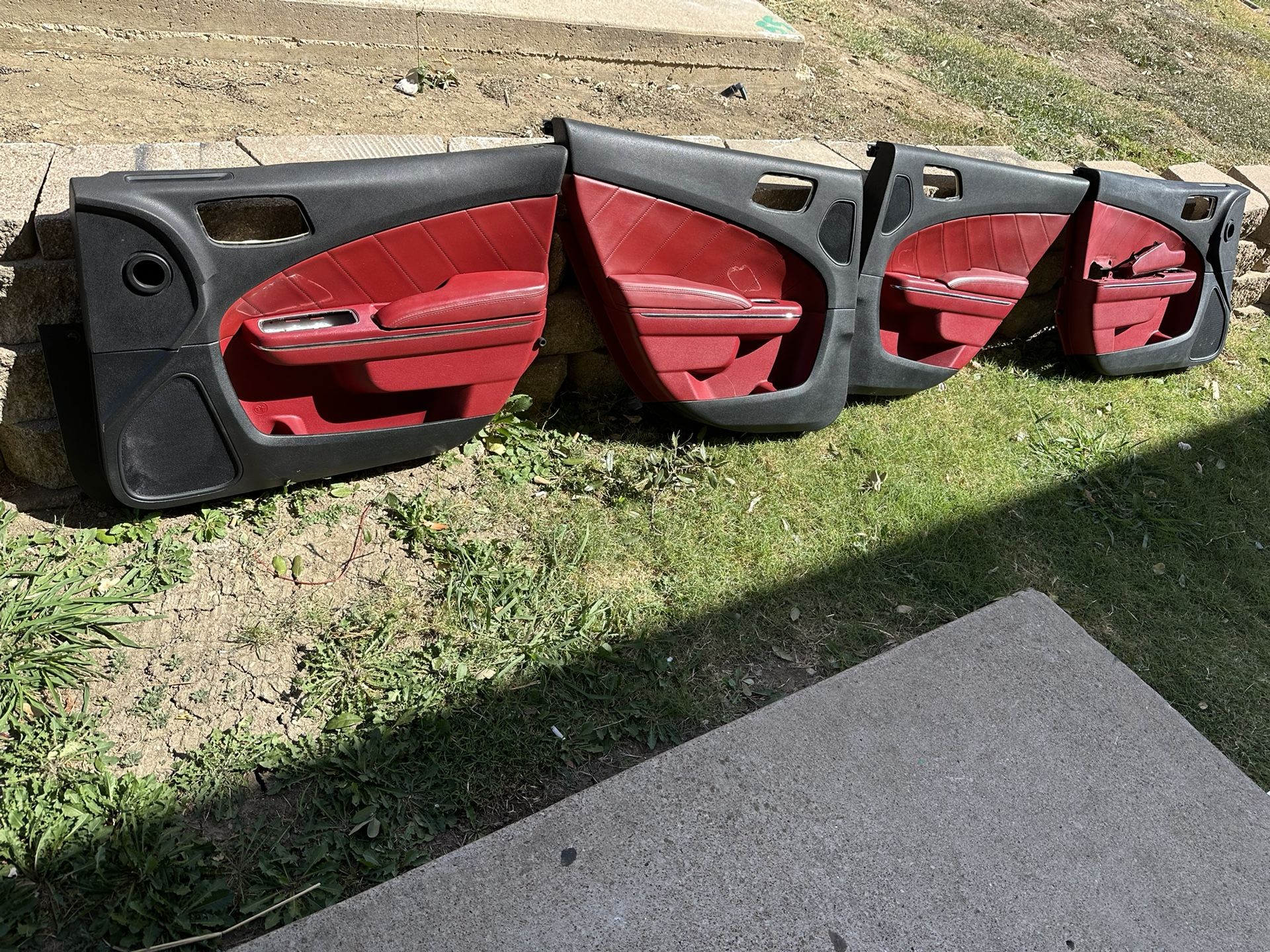 Dodge Charger Red Door Panels