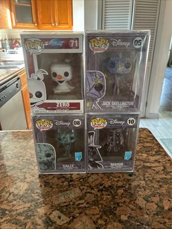 Funko Pop! Vinyl: Disney Nightmare Before Christmas LOT Of 4 Sealed Art Series