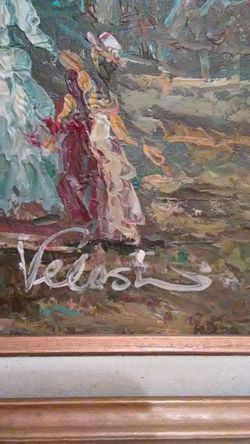 Cuadro pintado al óleo 42x30 marco incluído. Firmado Velosi for Sale in  Miami, FL - OfferUp