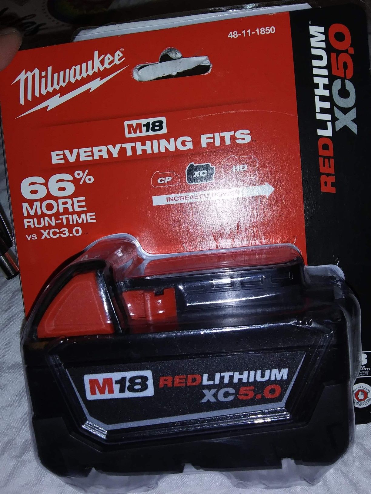 Milwaukee lithium ion battery 5.0