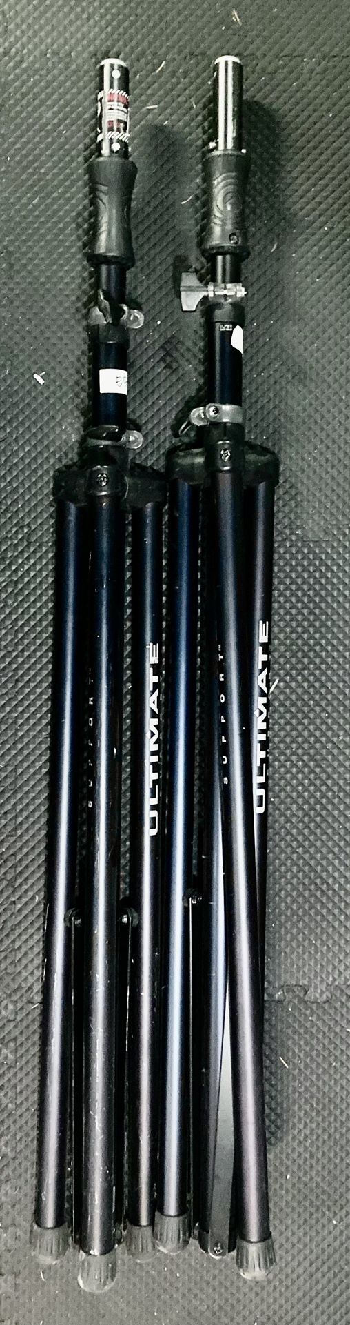 2x Ultimate Support TS-110B Extra-Tall Air-Powered Tripod Speaker Stand (Pair)