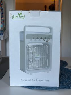 LIFOVE 2-in-1 Misting Desk Fan Air Cooler USB Powered 3 Speed