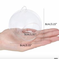 100 Ps 3.15in Handing Glass Tealight Holder Globe 