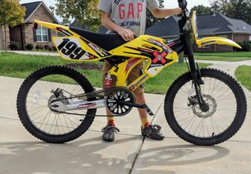 Dirt bike style bicycle best sale