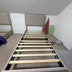 Twin Bed Frame And Memory Foam Mattress 