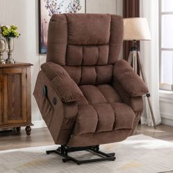 Recliner Lift Chair Sofa - Light Brown