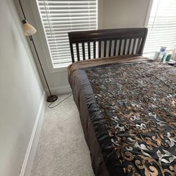 Full Size Bed With Mattress and box spring  (Sleigh)