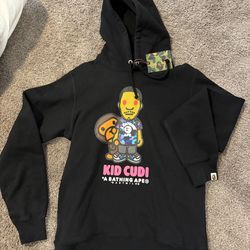 BAPE x Kid Cudi Baby Milo Pullover Hoodie Black
