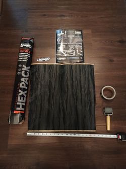 Dynamat Hex Pack Xtreme Sound Noise Deadening, Part #10425, Self Adhesive, Made in USA, Dynaroller, Dynatape, Great Condition!