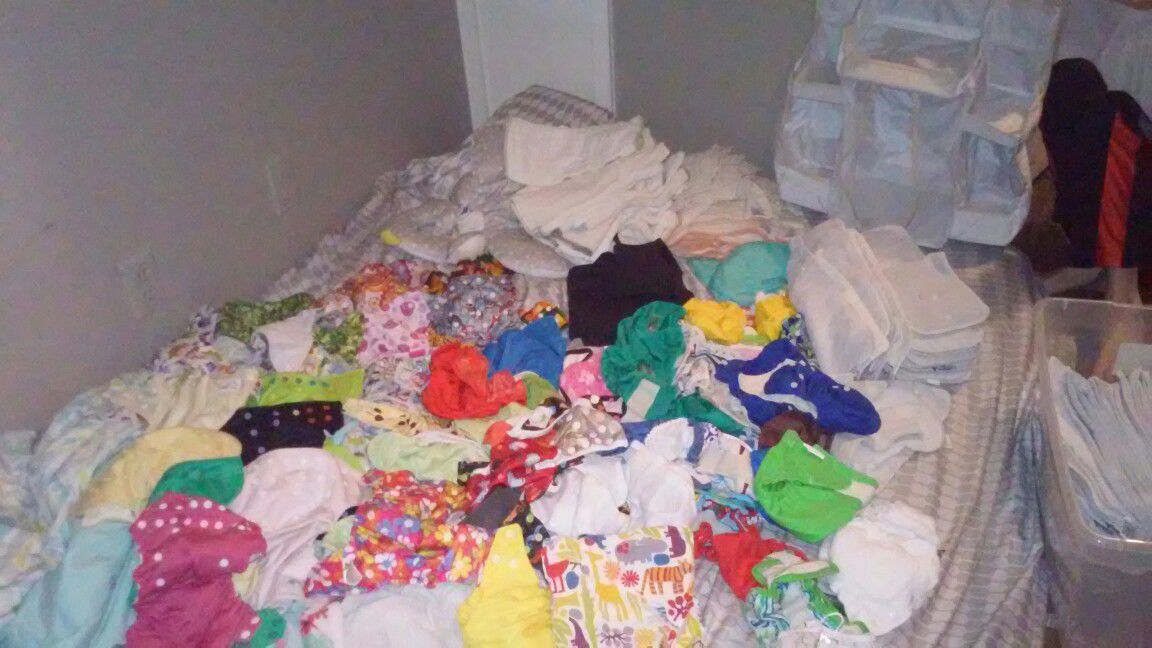 Cloth diaper lot Everything you need from birth to potty training - $200 (North Dallas)