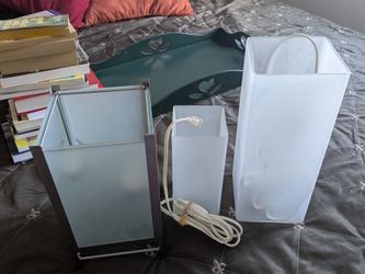 Frosted glass lamps