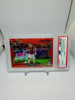 2024-25 Select Serie A Soccer Snapshots Red Wave Christian Pulisic /49 PSA 10
