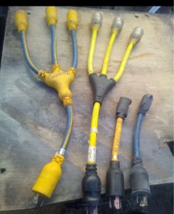 Heavy Duty Power Splitter Adapter Cables Lot