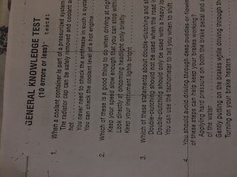 Cdl questions and answers