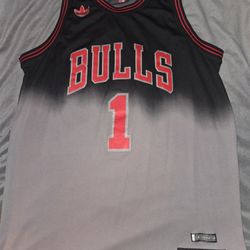 Vintage Adidas Chicago Bull Derrick Rose Limited Edition Gradient Jersey