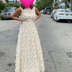 Eliza J Flower a Line Gown 