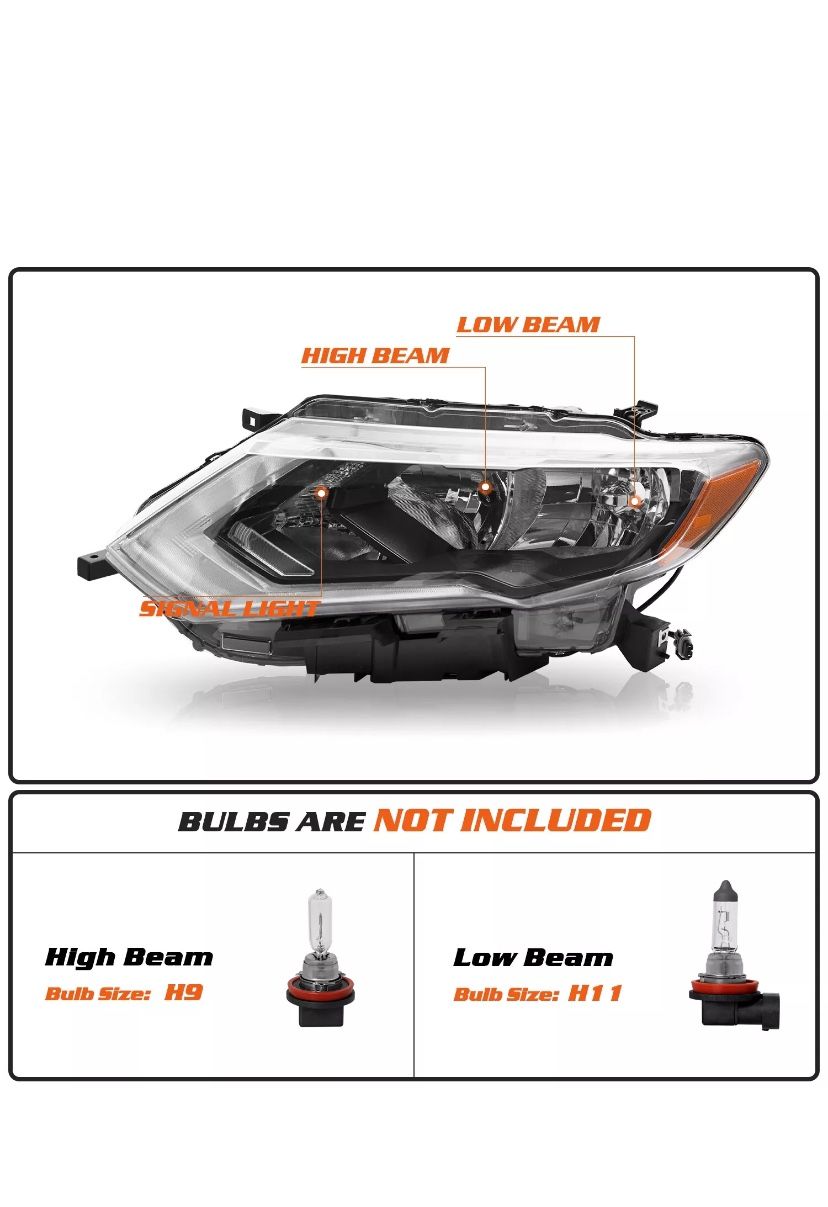 New 2016 Nissan Rouge Headlights
