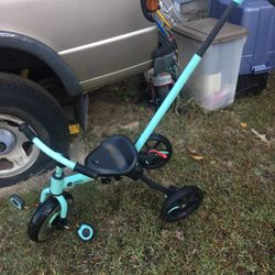 Very nice child’s tricycle with adult steering handle only $35 from