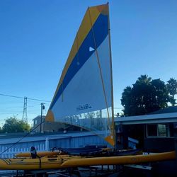 Hobie Tandem Adventure Island With Trailer. Sails. Trampolines 