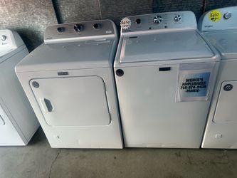WHITE MAYTAG WASHER & GAS DRYER