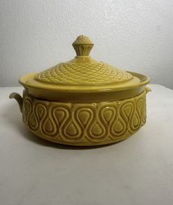 Vintage Mid Century Ceramic Pottery Dish