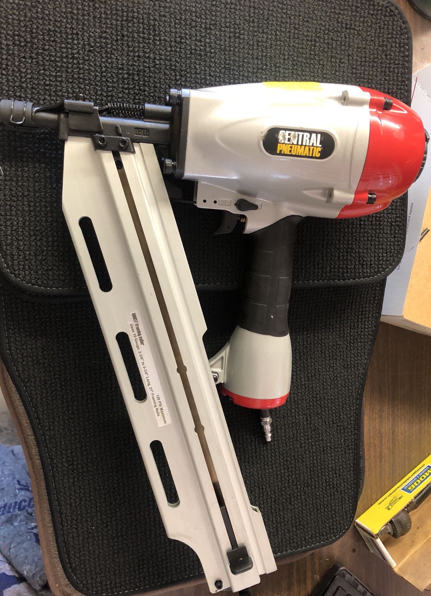 Central Pneumatic nail gun