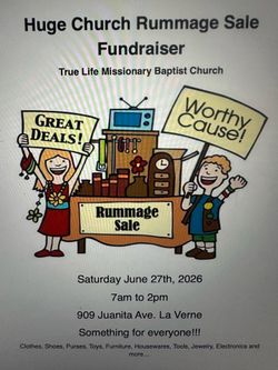 Huge Church Rummage Sale Saturday 06/27/26 @7am