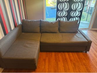 IKEA FRIHETEN Sleeper Sectional Sofa w/ Storage – Dark Gray – Read Description