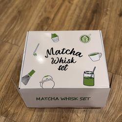 Romoxe 8pcs Matcha Whisk Set – Green Ceramic Kit