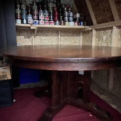 Solid Cherry Wood Dining Room Table 